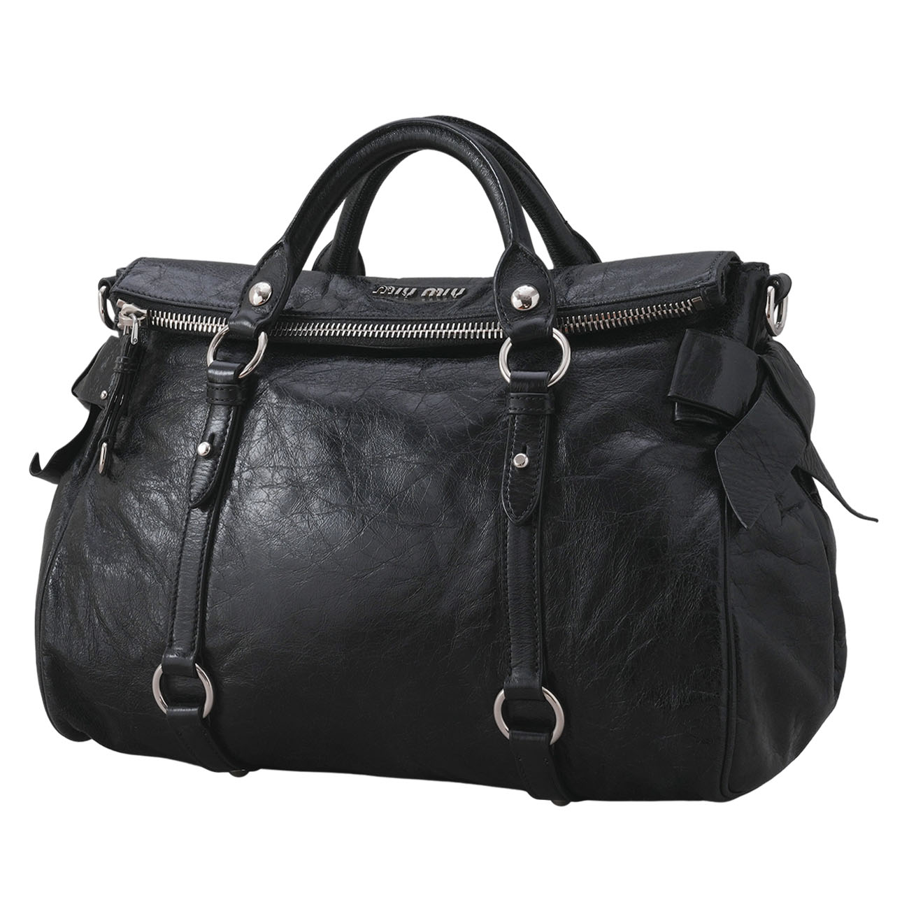 MIU MIU(USED)미우미우 RT0365 레더 투웨이백